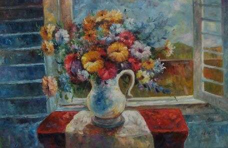 Still life by W Adam IV. Free delivery.
