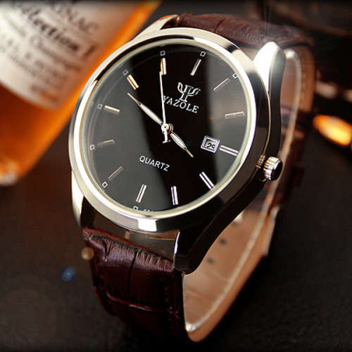 Yazole Date Analog Quartz Watch