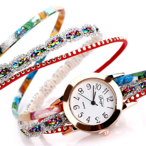 Duoya Flower Quartz Bracelet Watch Luxury