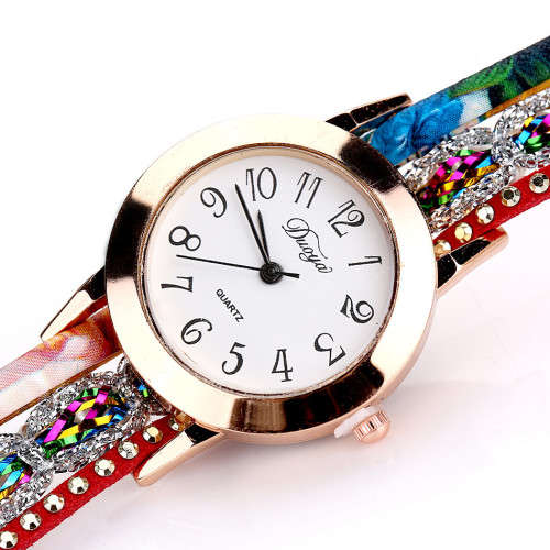 Duoya Flower Quartz Bracelet Watch Luxury