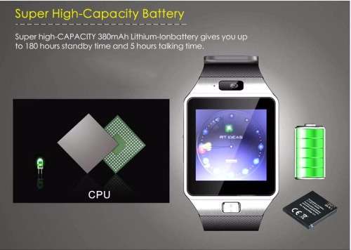 SmartWatch DZ09 Smart Watch With Camera Bluetooth Pedometer Answer Call