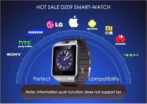 DZ09 Smartwatch With Camera Bluetooth Pedometer Answer Whatsapp Facebook