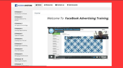 Facebook Ads Training Course Worth $995