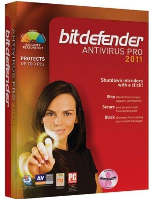 ** Brand New ** Bitdefender AntiVirus Pro 2011 (3 USER) ** Sealed and in Stock **