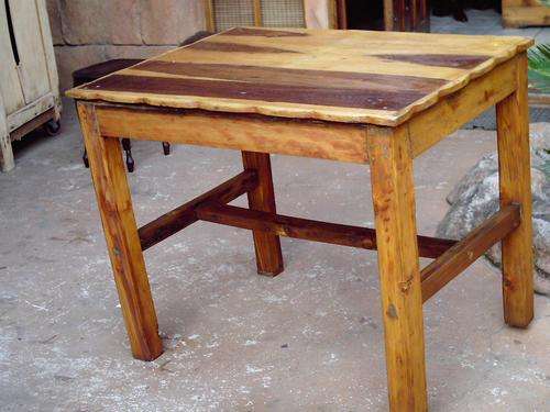 Small Teak and oregon desk