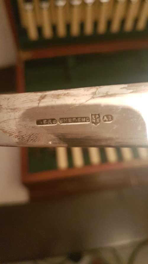 Vintage Sheffield Bone Handle Cutlery Set 102pc in Original Display Box