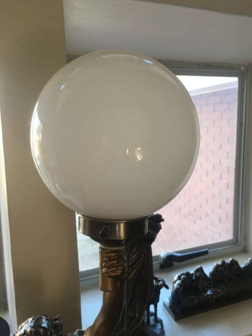 Stunning Brass Lamp/Figure