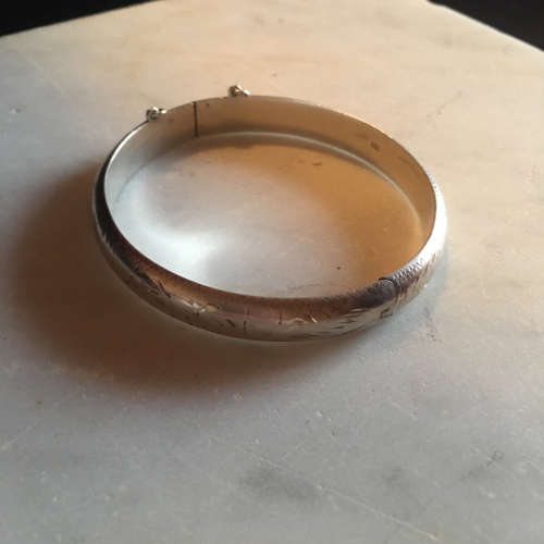 Engraved Sterling Silver Chain Bracelet