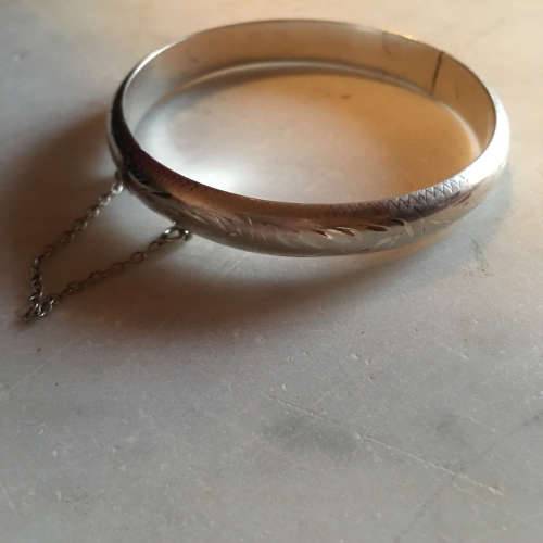 Engraved Sterling Silver Chain Bracelet