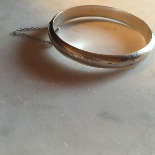 Engraved Sterling Silver Chain Bracelet