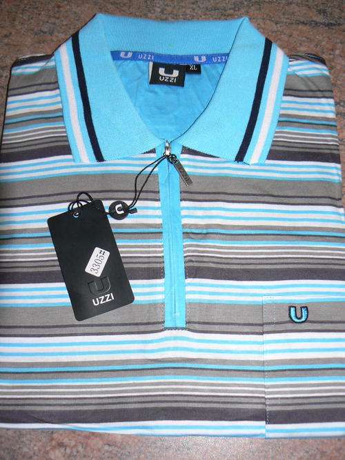 UZZI - Golf Shirt - LARGE - Blue - BRAND NEW
