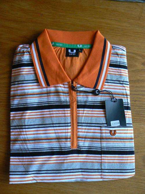 UZZI - Golf Shirt - LARGE - Orange - BRAND NEW