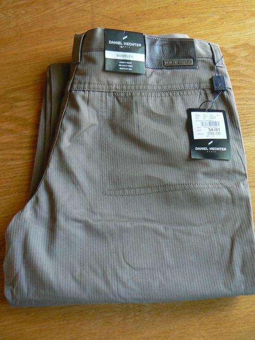 DANIEL HECHTER - PANTS (LONG) - 34 - BROWN - BRAND NEW
