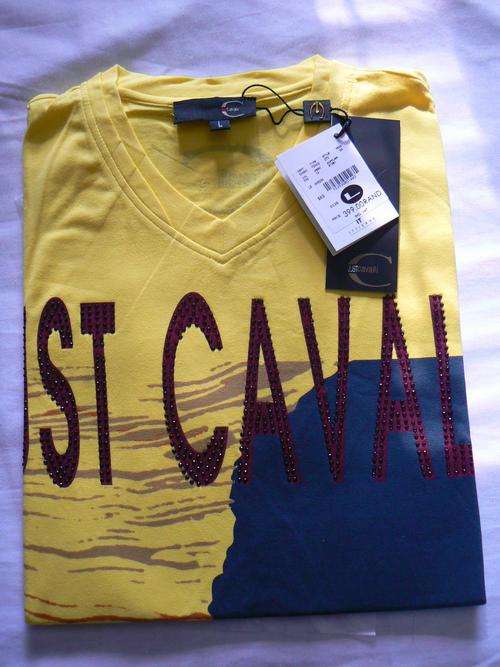 JUST CAVALLI - YELLOW - Shirt - X-LARGE - SLIM - BRAND NEW