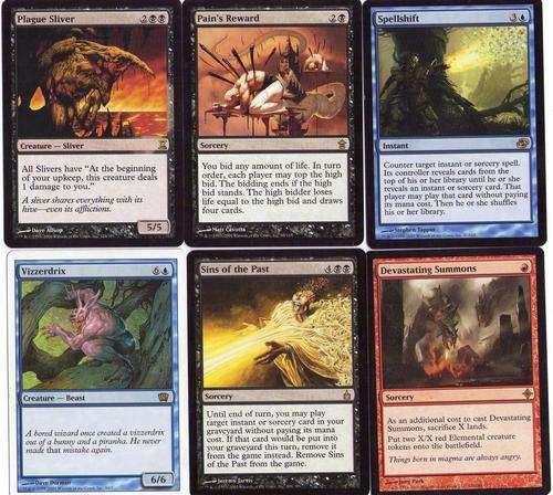 6 Card RARE lot. **mtg** Magic the Gathering EX