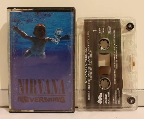 Nirvana "Nevermind" 1991 Original US release GEC24425 cassette
