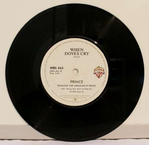 PRINCE - When Doves Cry/17 Days 1984 SA pressing 7" single
