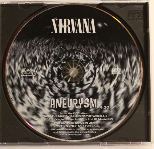 Nirvana - Aneurysm PROMO CD single US 1996