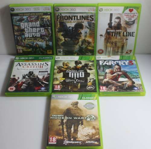 XBOX 360 games 7x