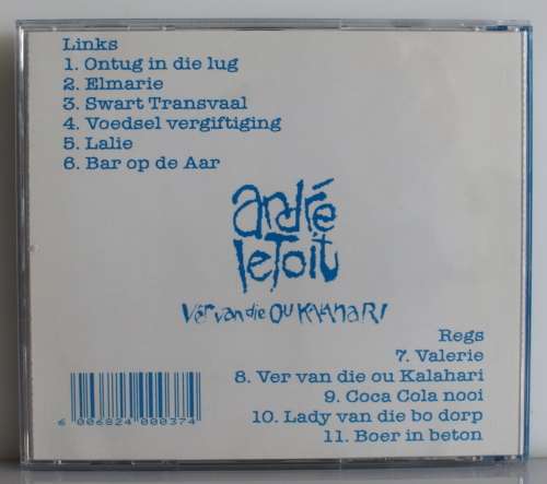 Andre Le Toit /Koos Kombuis -Ver Van Die Ou Kalahari 1987 Shifty Records