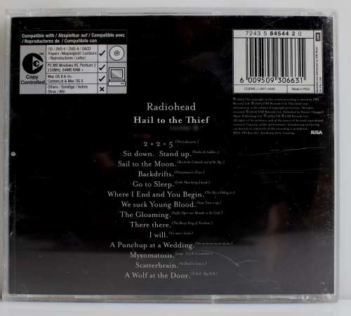 Radiohead - Hail to the Thief CD (2003 South Africa) FOR GINO (including shipping)