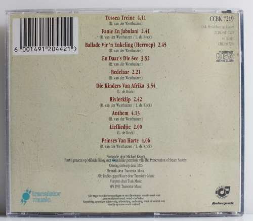 Richard van Der Westhuizen Lochner De Kock - Tussen Treine CD  (**Autographed**) 1991