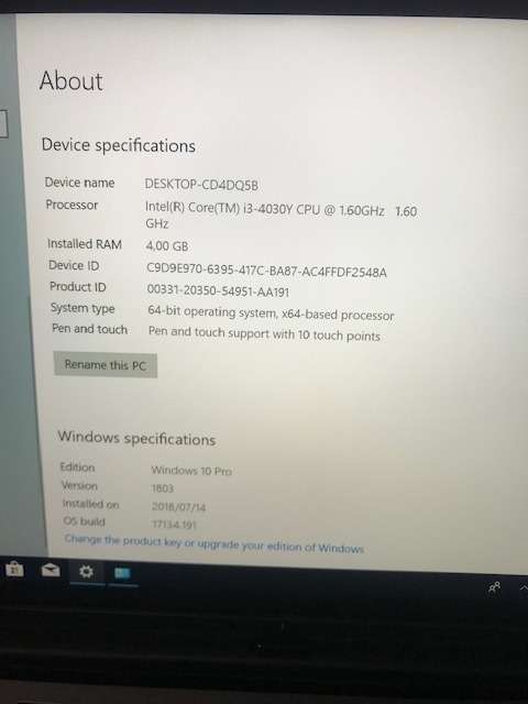 Dell Venue Pro 11 (7130) - Touchscreen