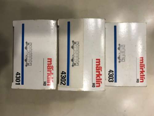 Marklin set of 3 4301/4302/4303