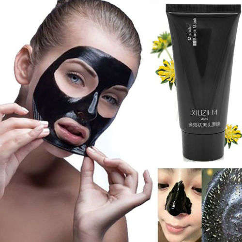 XIUZILM Blackhead Remover Deep Cleansing Purifying Peel Acne Black Mud Face Mask