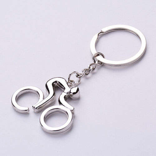 Stainless Steel Key Chain Holder Bottle Opener Fathers Day Gift Man Bicycle Key chain hot silver