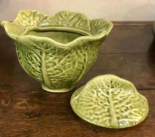 Delightful `Cabbage Serving Dish` with lid.