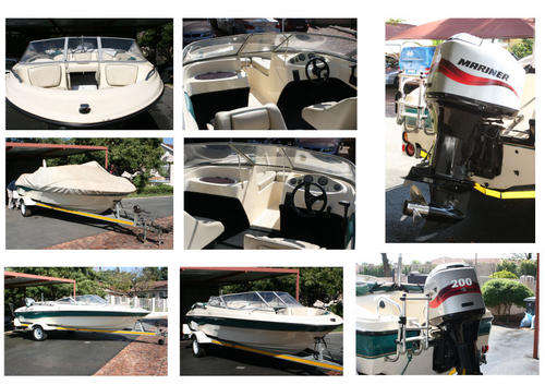 Viking Carrera boat with 200hp Mariner V6 motor