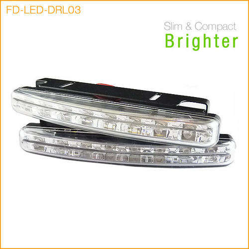 White Car Daytime Running Fog Light Euro DRL Day Light