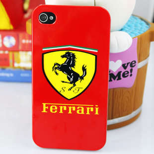 FREE SHIPPING!! Ferrari Sports Cars Red Apple iPHONE 4 4G 4S Case Cases Cover Skin