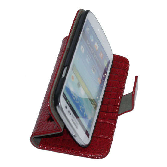 Red Wallet Stand Crocodile Leather Case Cover For SAMSUNG Galaxy S III i9300 + Screen Protector
