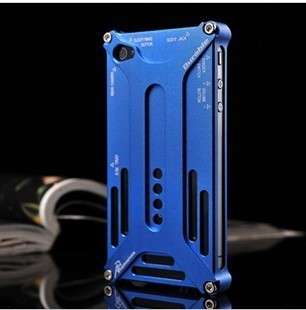BlUE Transformers Aluminum Metal Frame Bumper Case Cover For Iphone 5 5G