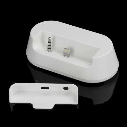 LOCAL STOCK!! Data Sync & 3.5mm Line Out + Charger Mount Dock Station for iPhone 5  5S White