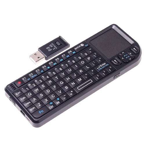 LOCAL STOCK!! Portable 2.4GHz Wireless Rii Mini PC Keyboard with Touchpad + 2.4G Receiver