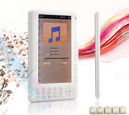 Mebook - 7 Inch High Resolution eBook Reader + Super Media Player (4GB)