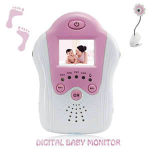 LOCAL STOCK!! Baby Monitor (Night Vision, AV OUT, Flower Design) BLUE / PINK