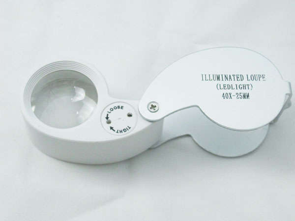 LOCAL STOCK!!  40 X 25 ILLUMINATED JEWELLERS LOUPE MAGNIFIER