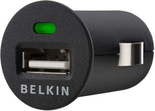 *FREE SHIPPING* BELKIN USB IN CAR CHARGER FOR IPHONE 4 3GS 3G & Other Phone &USB 30p Data Cable