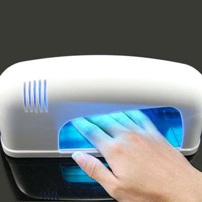 9W White UV Gel Nail Art Curing Lamp Dryer Light