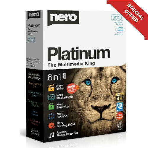 Nero Platinum 2019 Suite > LifeTime > Instant Email Delivery