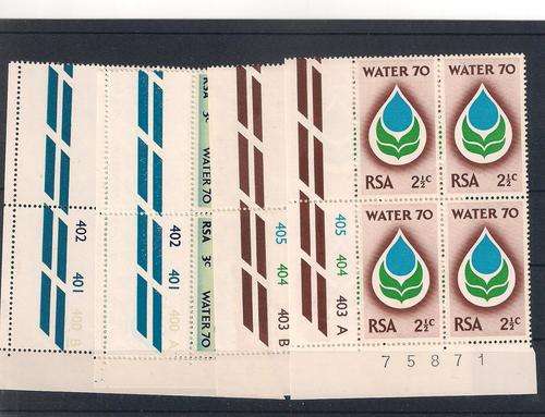 RSA WATER 70 A & B control blocks of 4 as per scanb