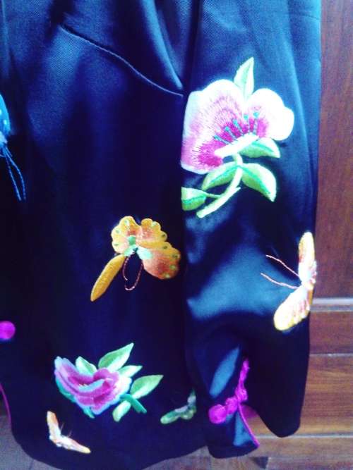 Silk embroidered Jacket