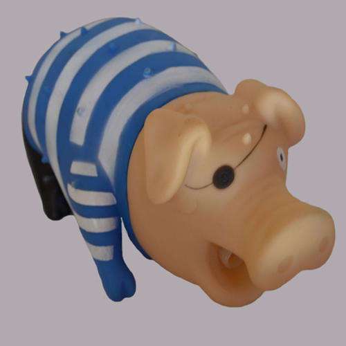 Squeaky Convict Pig Chew Toy for Dogs - 21cm