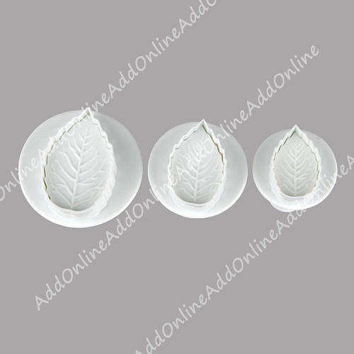Autumn Leaves Plunger Cutters for Fondant or Petal paste - Set of 3