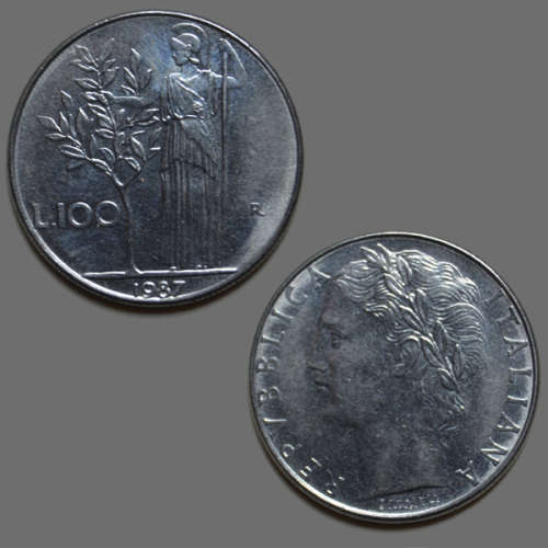 Italy 100 lire 1987 Coin