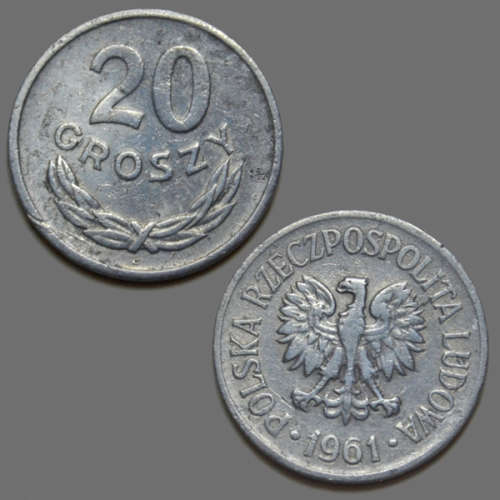 Poland 20 groszy 1961 Coin